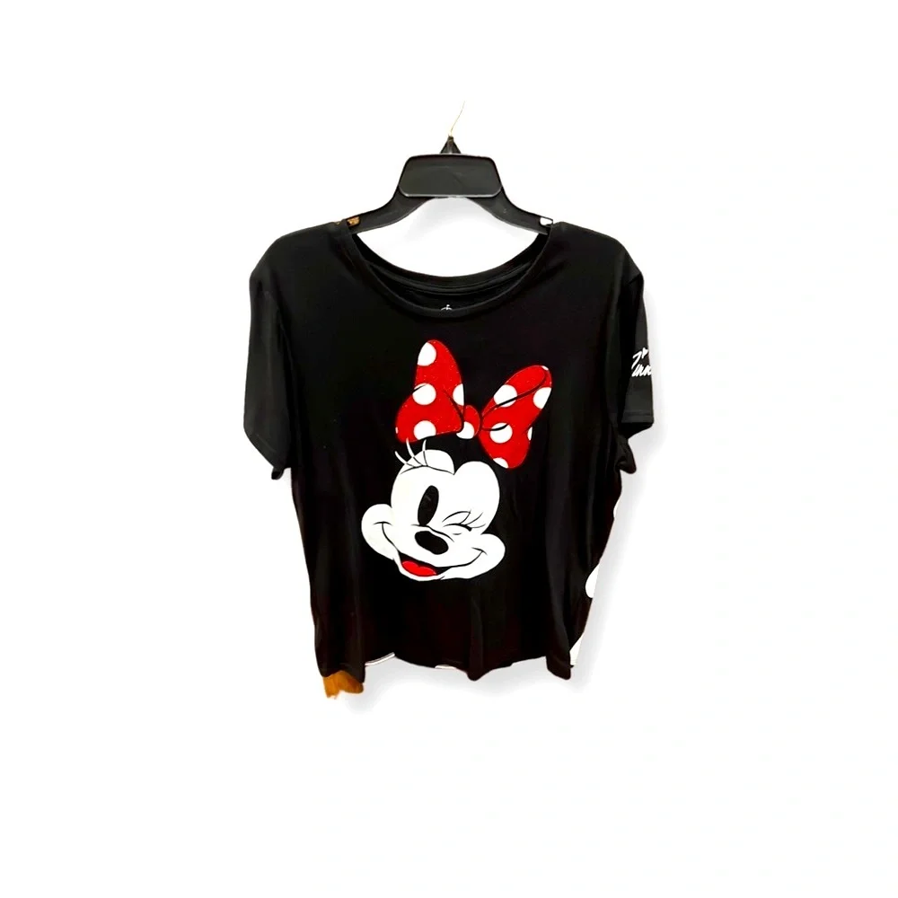 Disney Black and Red Minnie Mouse Short Sleeve Tee - Picture 3 of 6